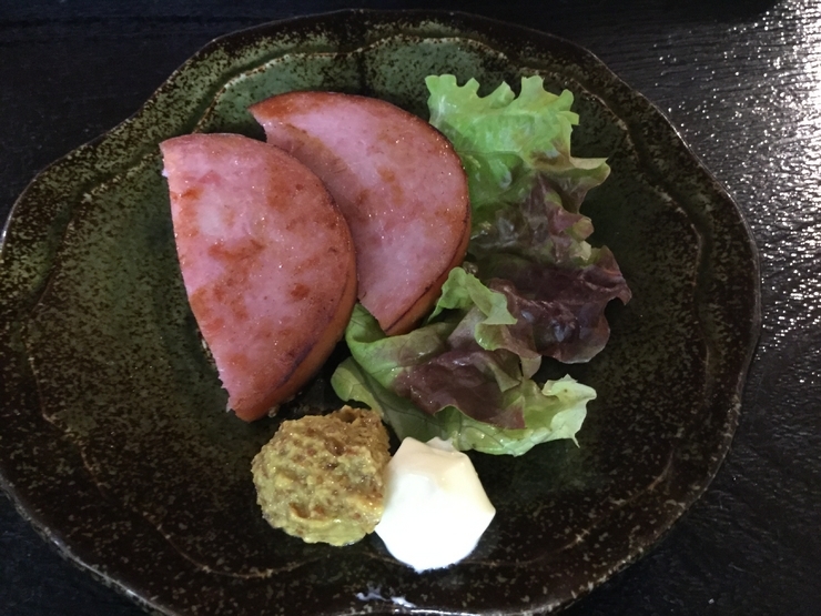 ハムステーキ焼き
